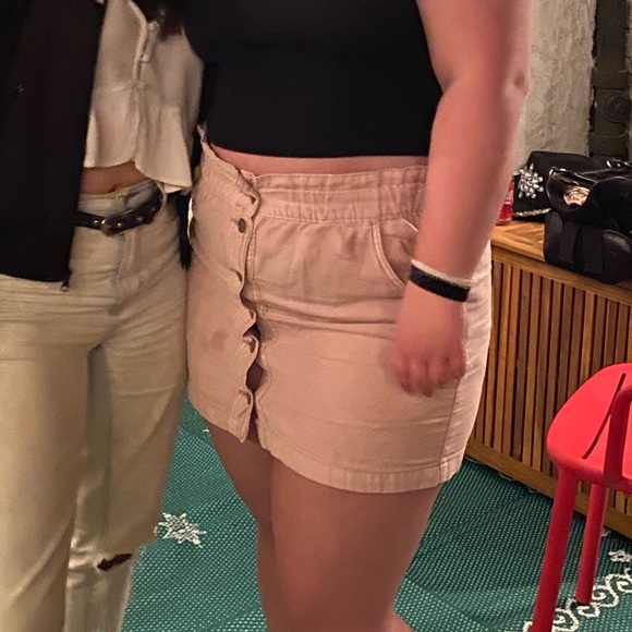 Pink AEO A-line skirt - Picture 3 of 4